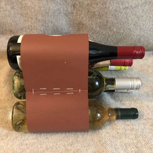 Vacavaliente Ruca Leather Wine Rack Collapsable - Picture 2 of 10